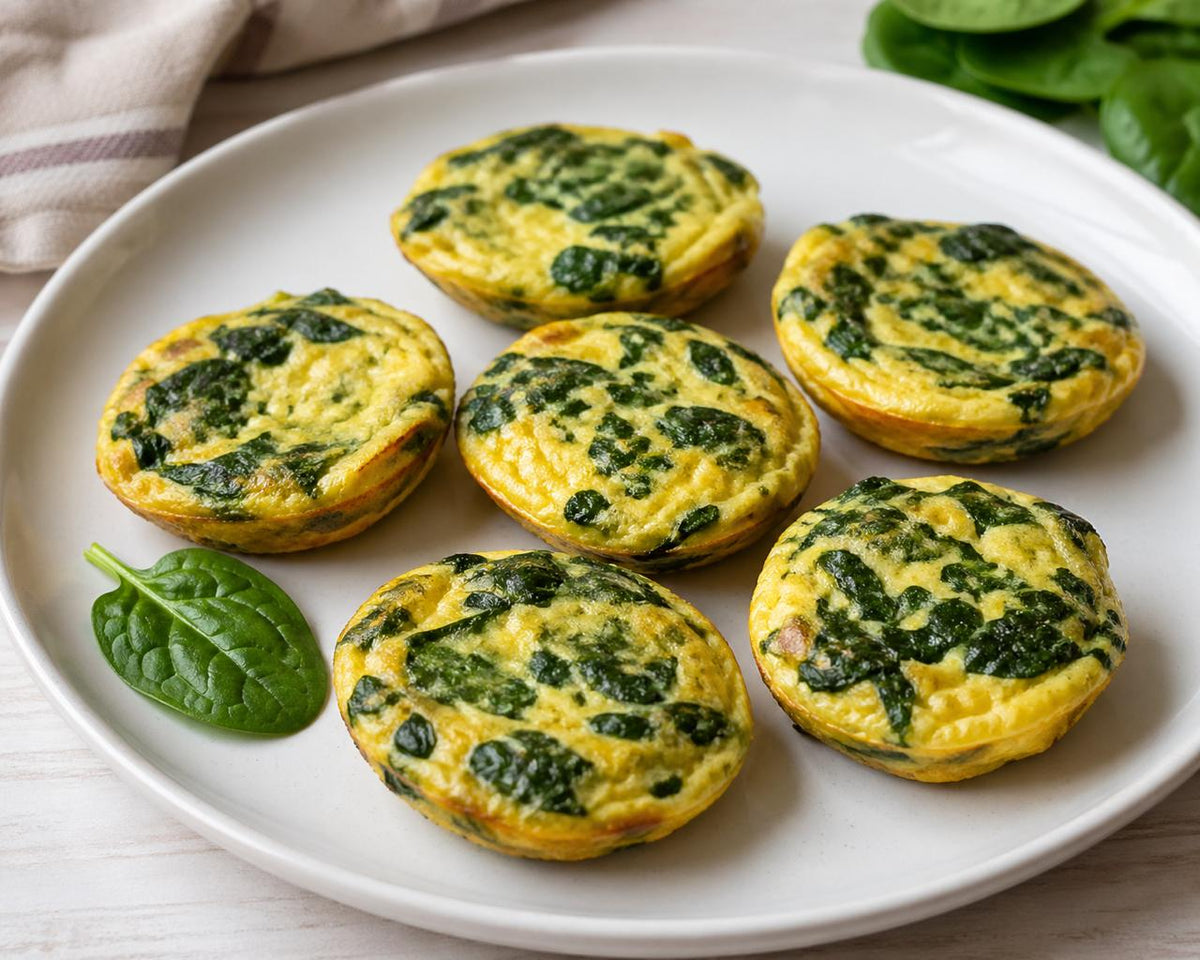 Mini Omelette de Espinaca y Queso