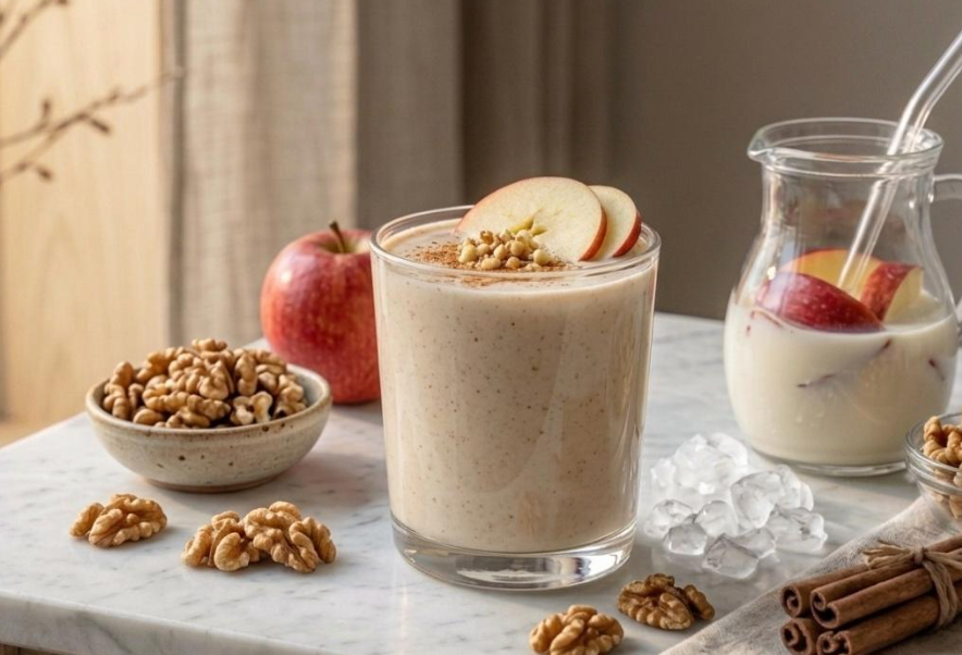 Smoothie Funcional de Manzana, Yogurt y Nueces