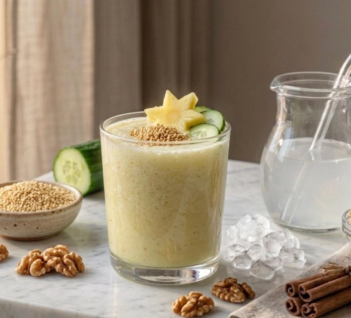 Smoothie Metabólico de Piña, Pepino y Proteína