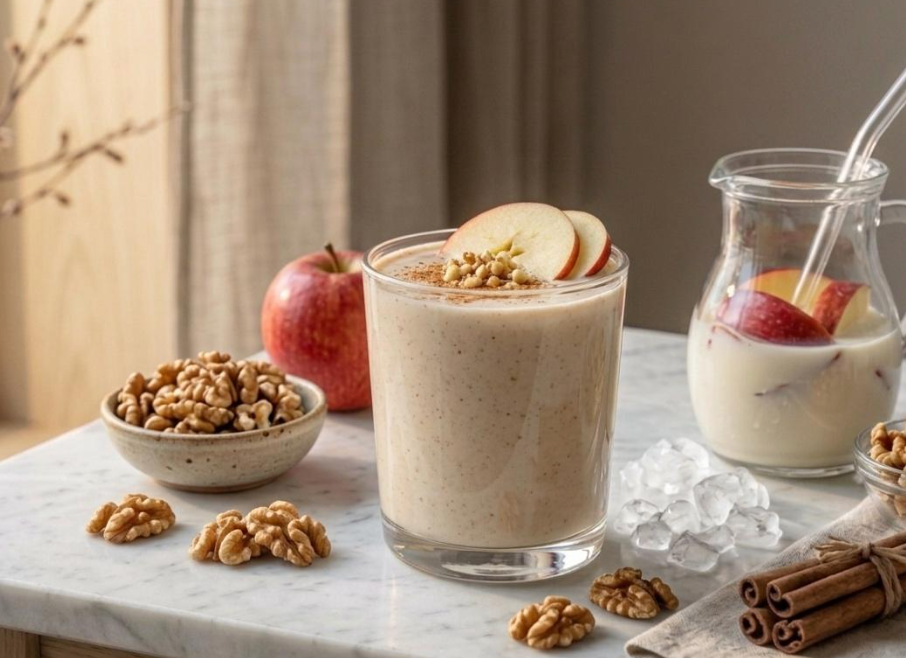 Smoothie Funcional de Manzana, Yogurt y Nueces
